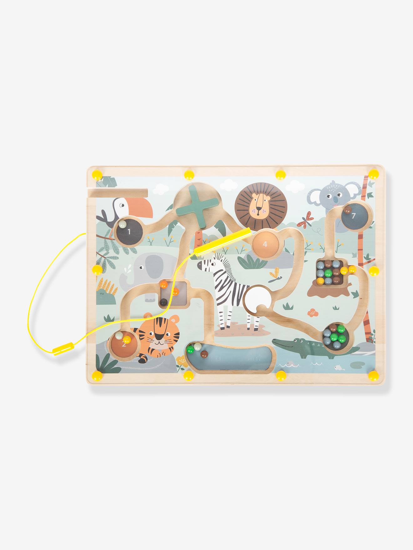 Magnetisch SAFARI-doolhof kind SMALL FOOT meerkleurig