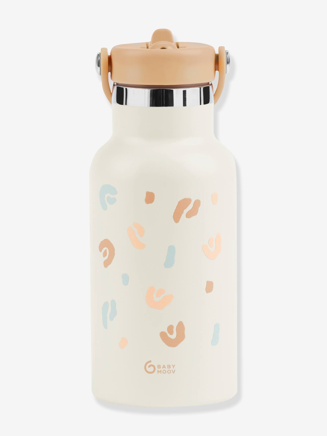 Roestvrijstalen fles Little Explorer beige