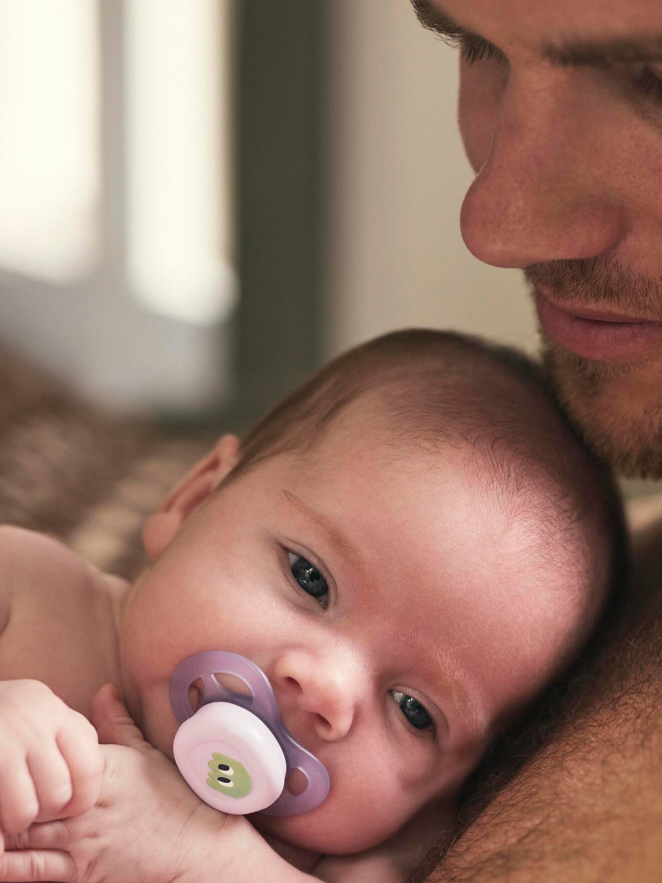 Set van 2 ultra zachte lolly's 1e leeftijd zachtpaars