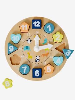 Speelgoed-Educatief speelgoed-Lezen, schrijven, rekenen en klokkijken-Houten klok
