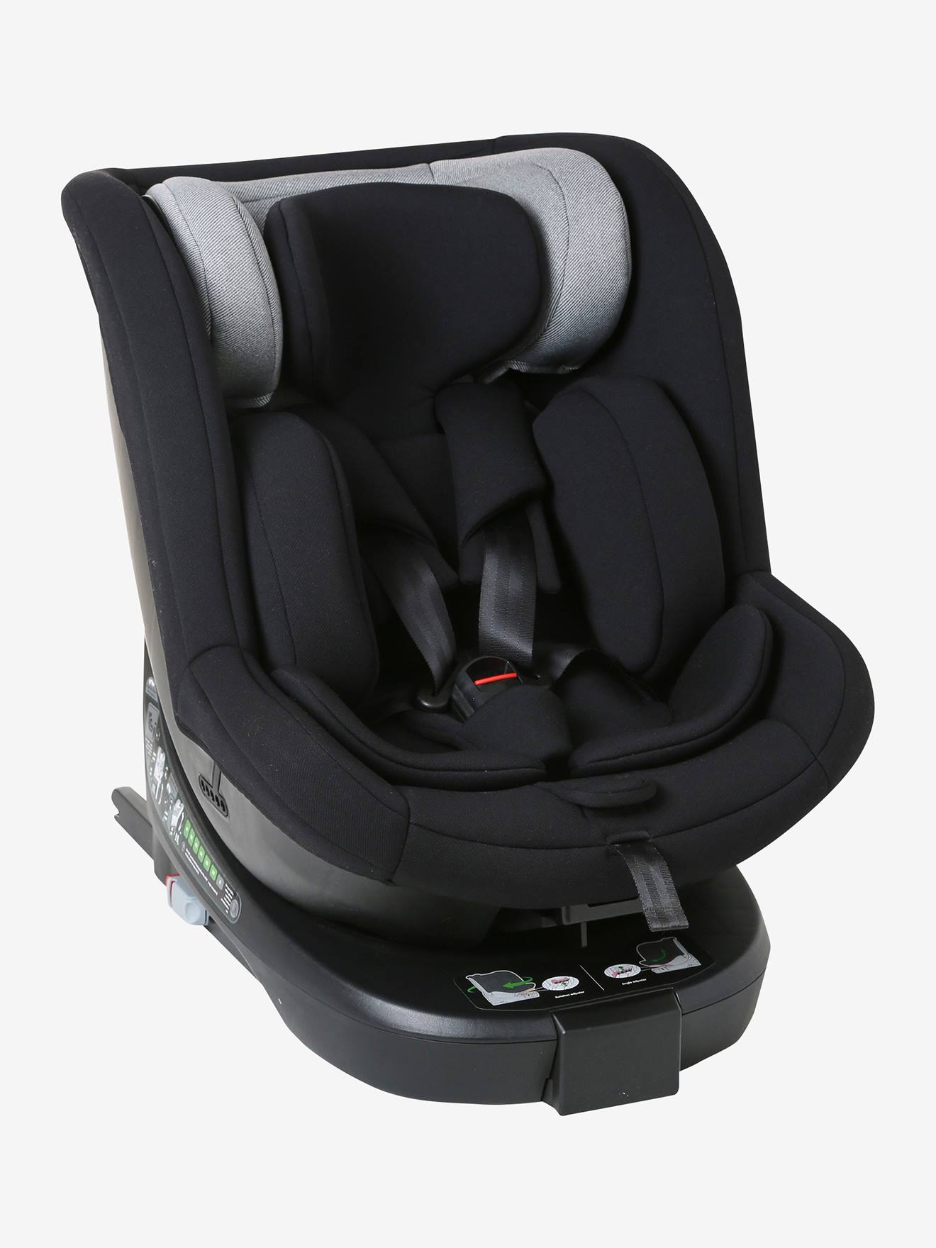 Draaibare autostoel i-Size groep 0+/1 Roll&Sit veel zwart