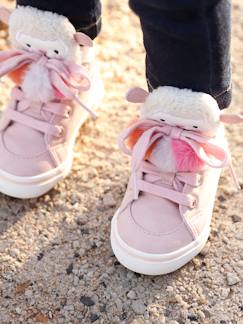 Schoenen-Baby schoenen 17-26-Loopt meisje 19-26-Halfhoge sneakers meisjesbaby 3 kwastjes