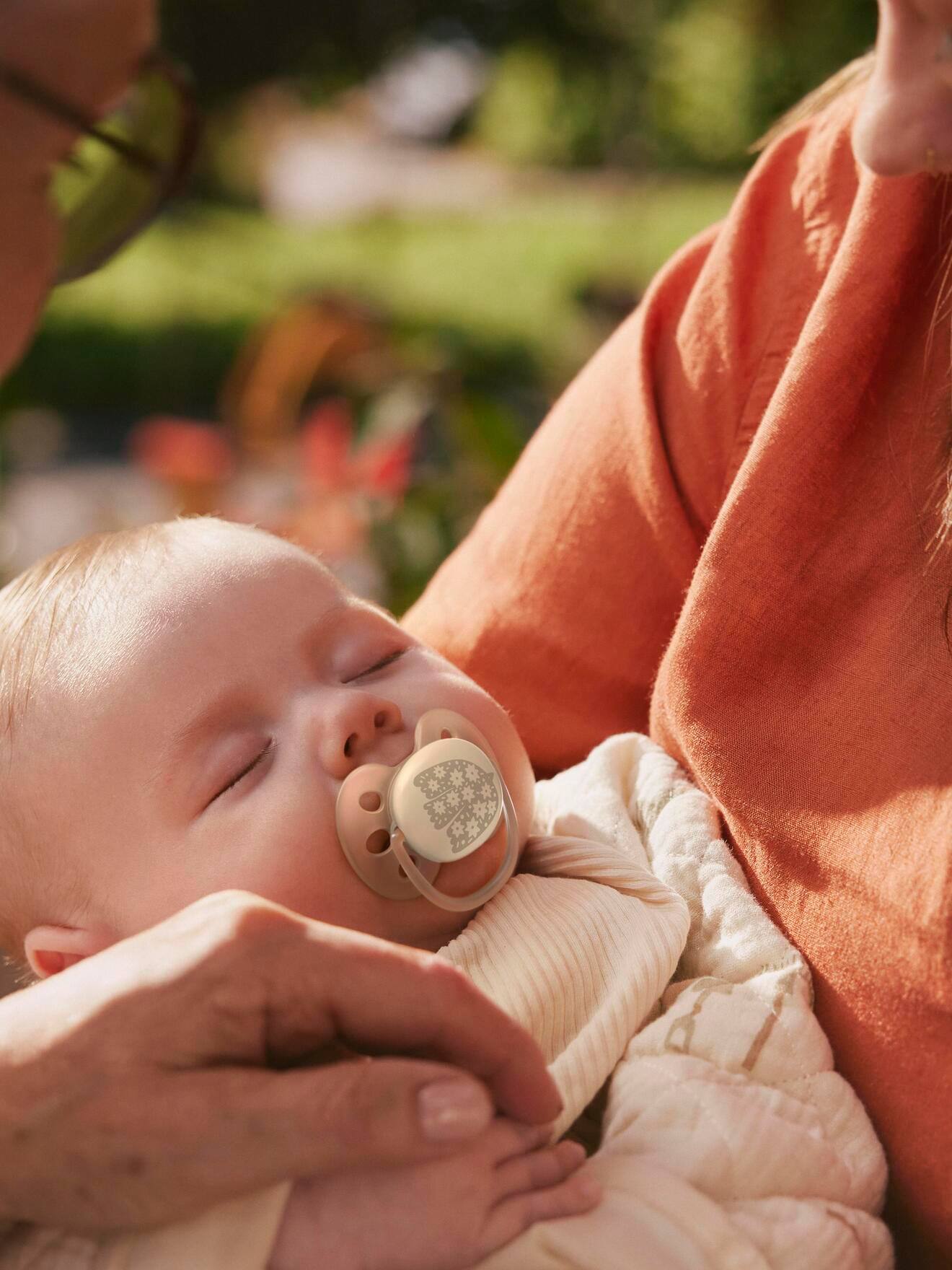 Set van 2 ultra zachte lolly 0-6 maanden forest friends blauw, bedrukt