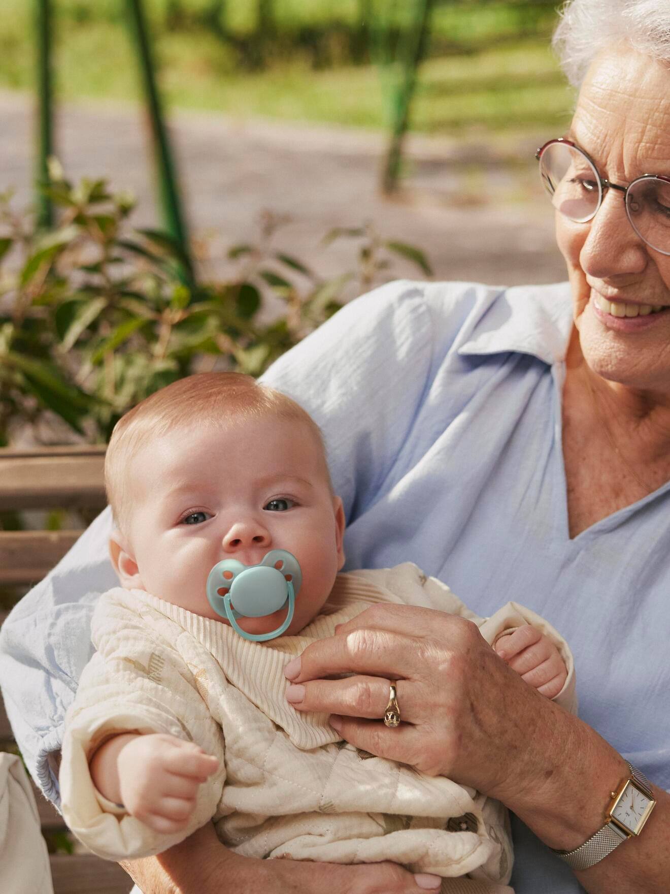 Set van 2 ultra zachte lolly 0-6 maanden forest friends blauw