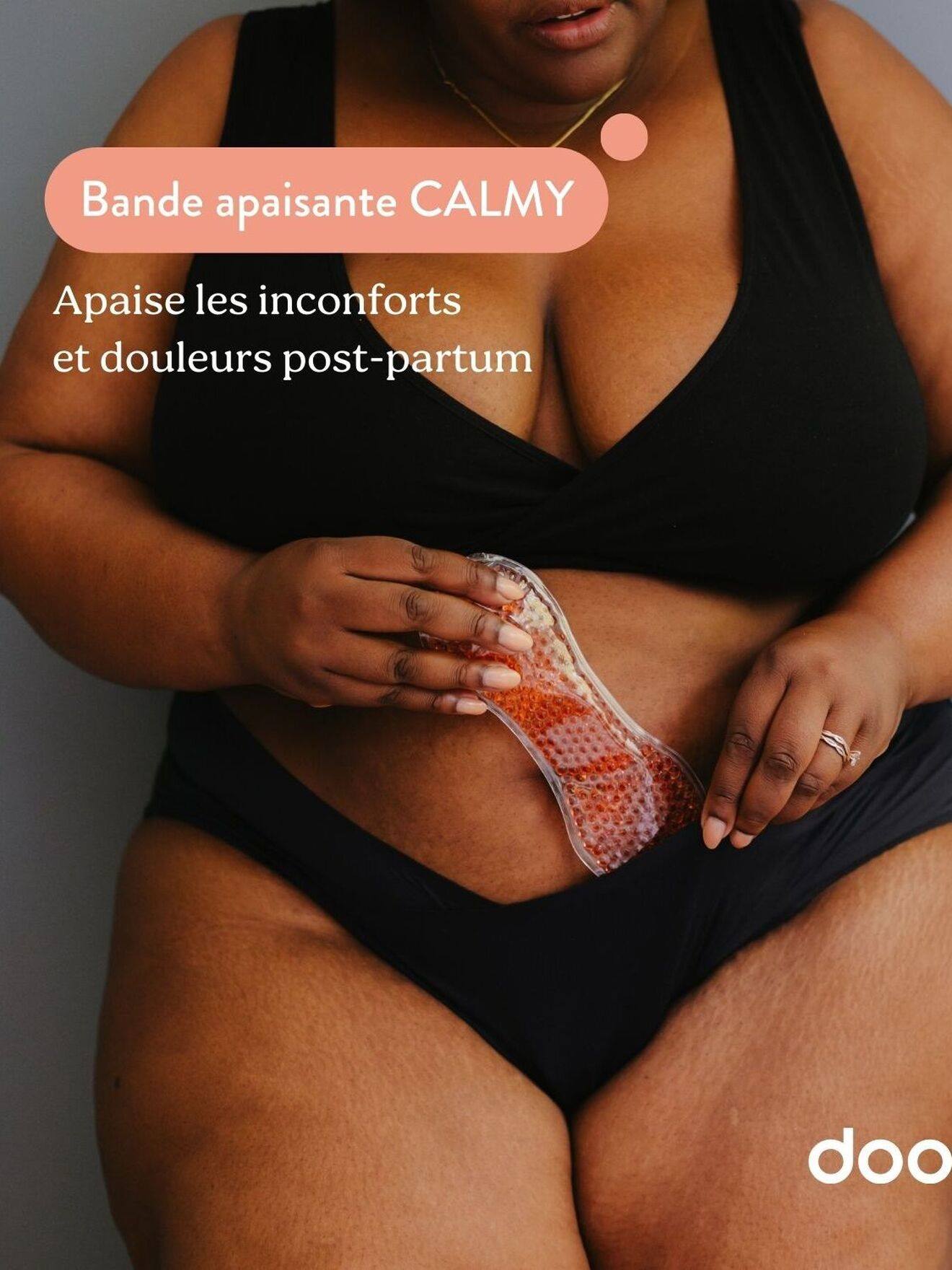 Calmy rustgevende heupband na de bevalling zwart