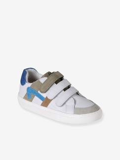 Schoenen-Jongen schoenen 23-38-Sneakers, gympen-Baskets met klittenband van leer voor kinderen