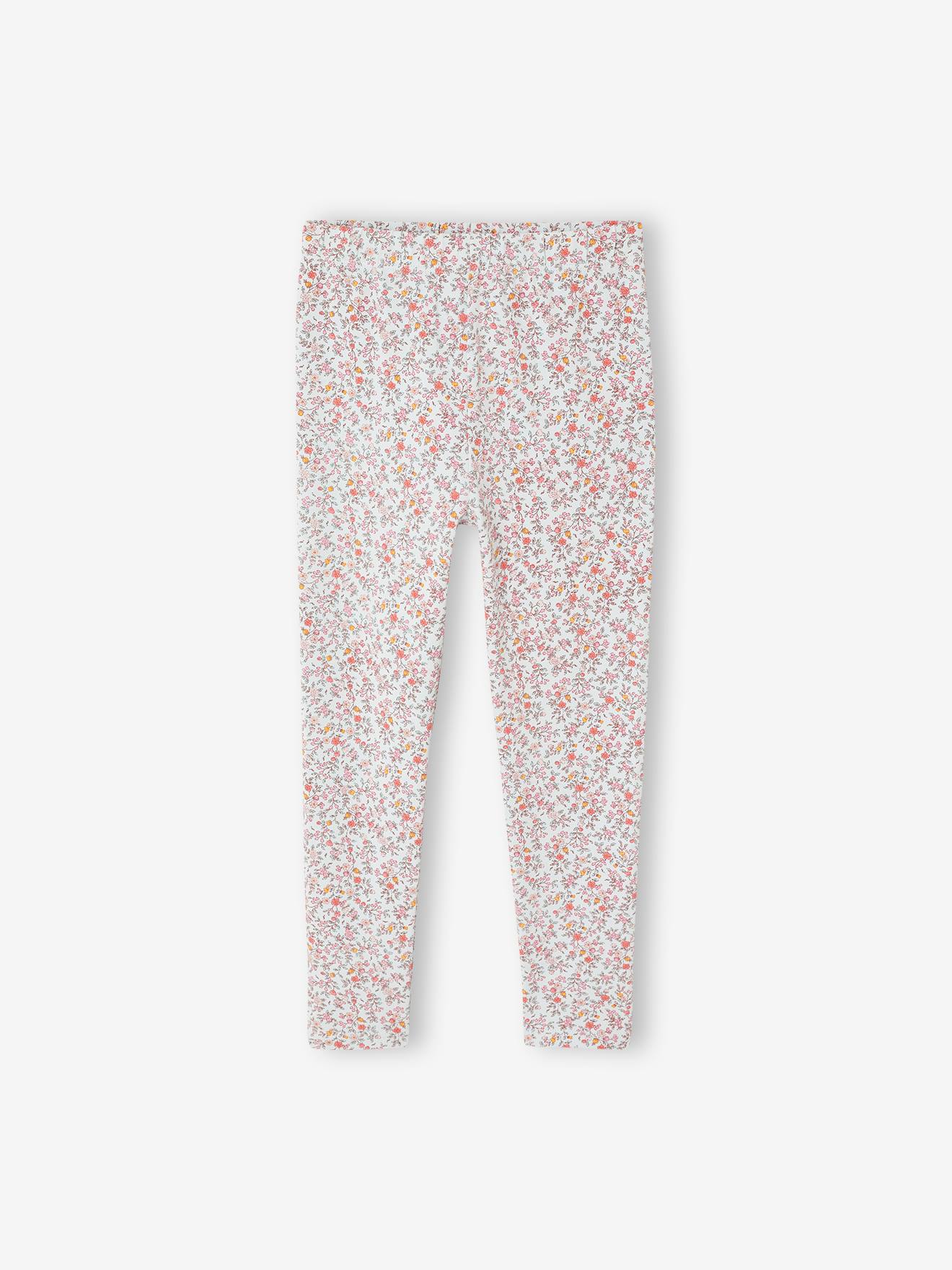 Bedrukte legging voor meisjes blauwgroen