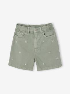 Geborduurde short voor meisjes  - vertbaudet enfant