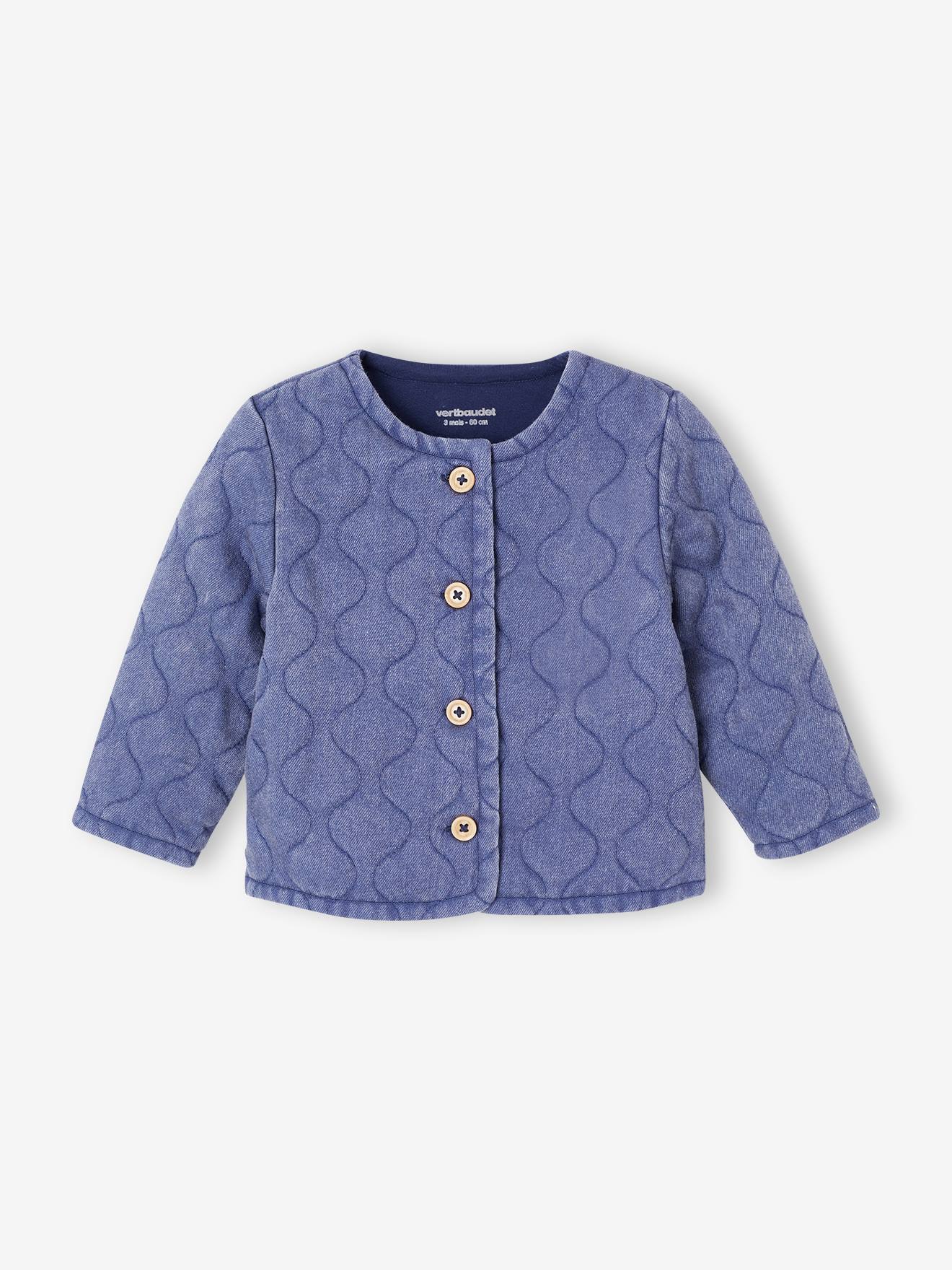 Jas voor babymeisjes van aanpasbaar denim stone