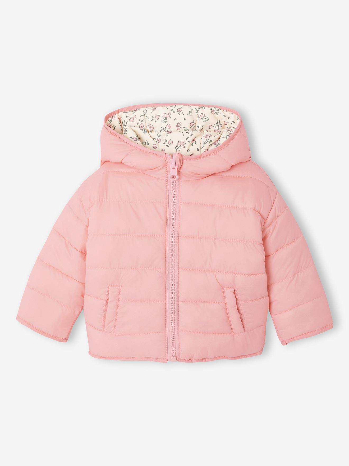 Licht donsjack voor babymeisjes ecru