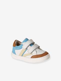 Schoenen-Baby schoenen 17-26-Loopt jongen 19-26-Leren baskets met klittenband voor baby's