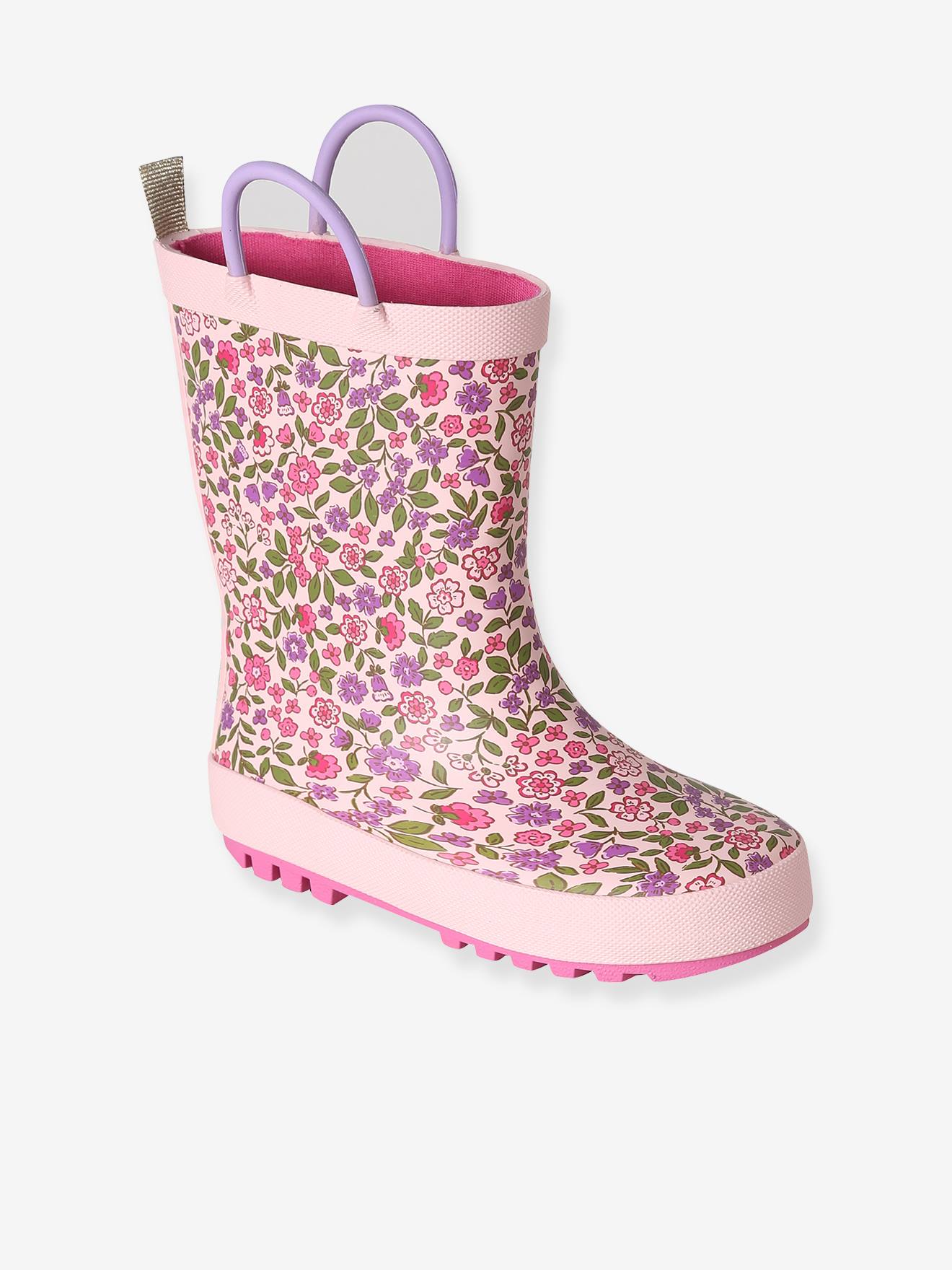 Rubberen regenlaarzen met print voor kinderen, kleutercollectie veel roze