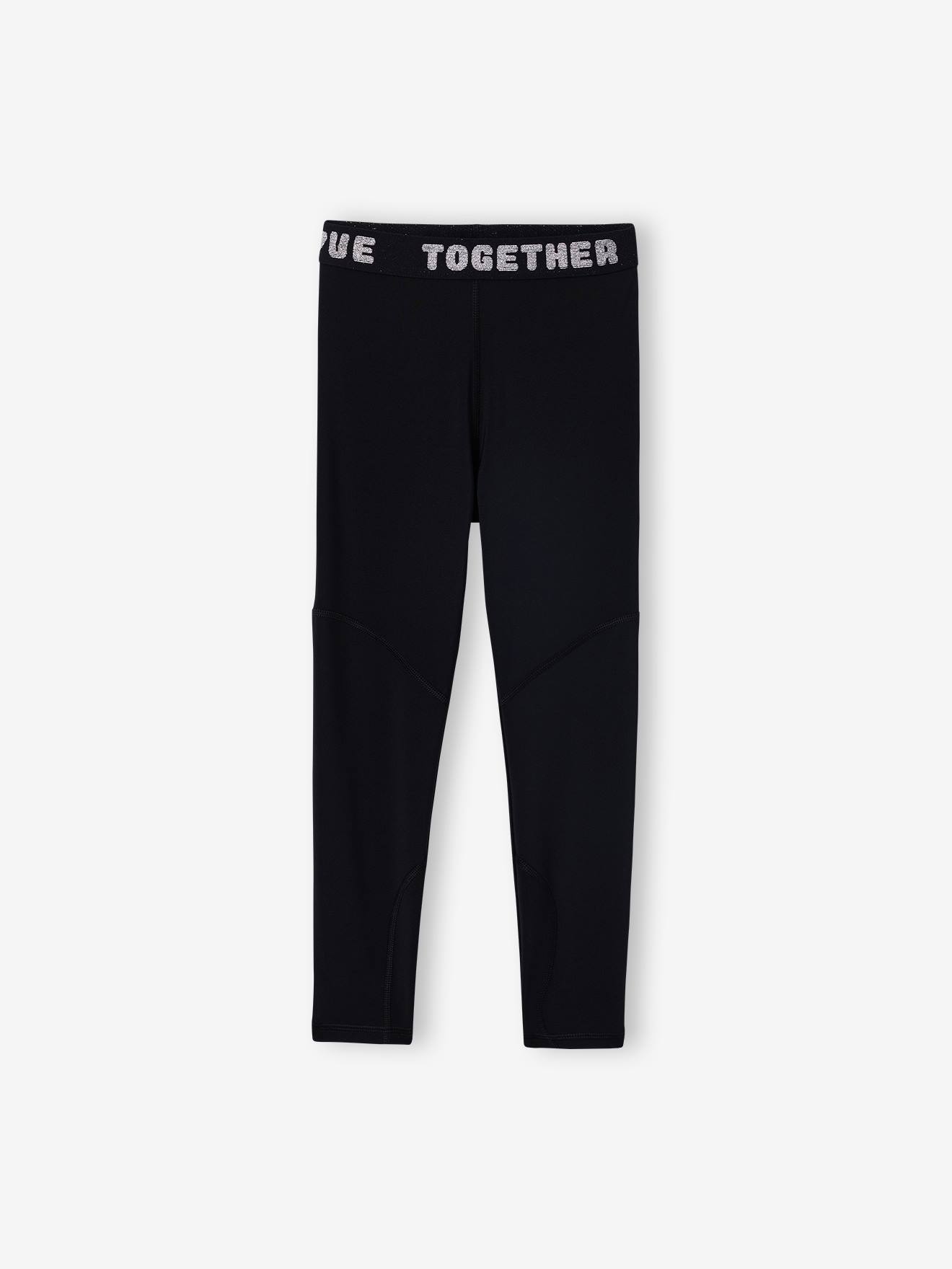 Essentiële legging voor meisjes antraciet