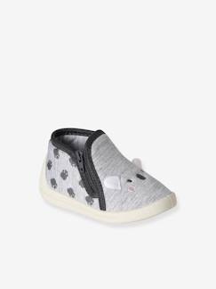 Schoenen-Baby schoenen 17-26-Canvas sloffen met rits voor baby's