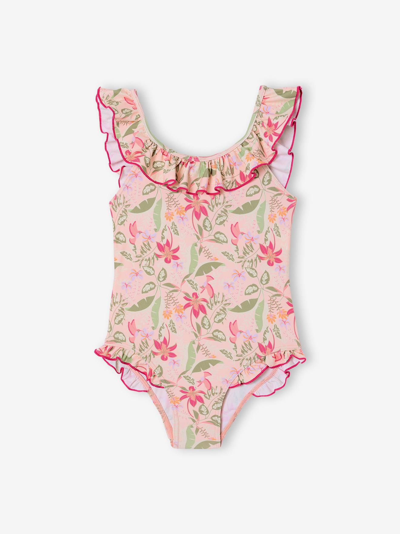 Badpak voor meisjes, 1 stuk lichtroze