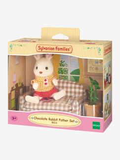 Speelgoed-Figuurtjes en fantasie-5013 - Papa chocolade konijn met salon SYLVANIAN FAMILIES