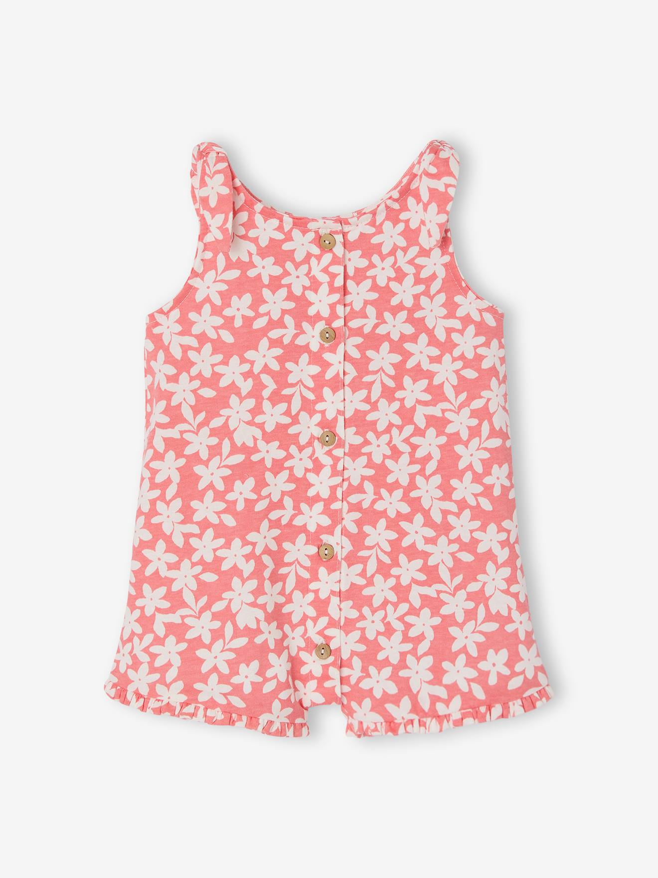 Babypakje met opdruk koraal
