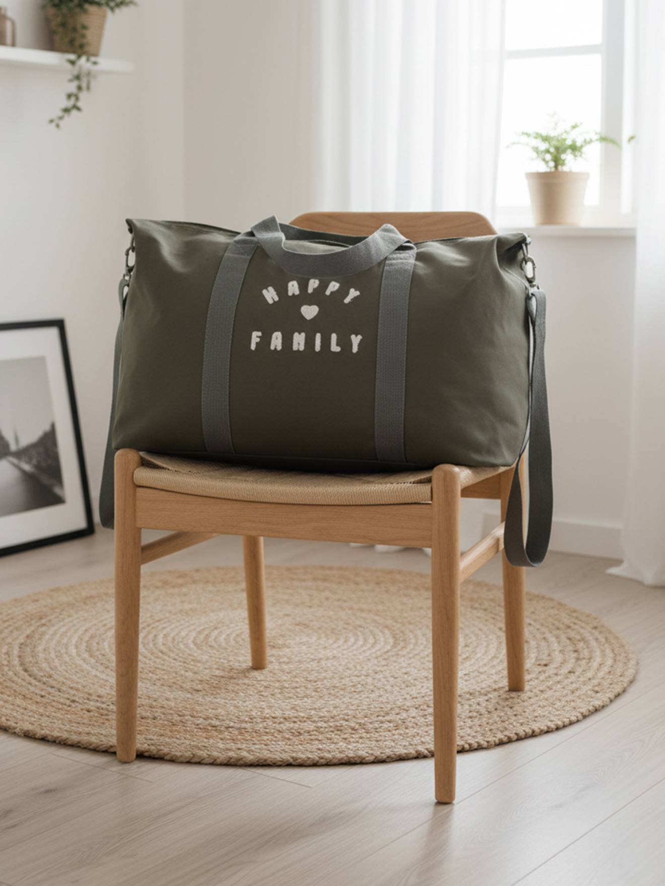 Luiertas voor het weekend La vie est pleine de surprises kaki