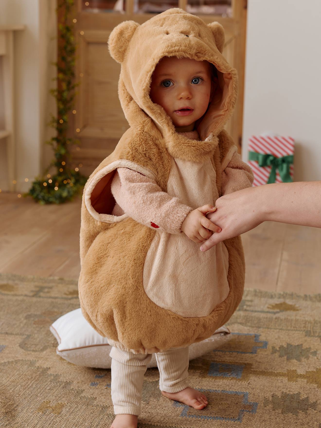 Vermomming voor baby's beer bruin