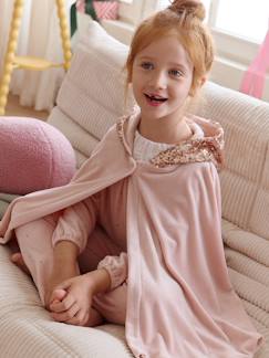 -Set pyjama voor meisjes met cape en pailletten