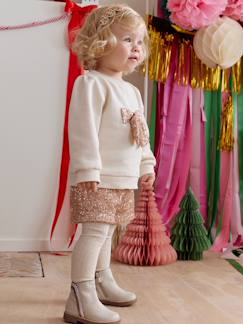 Baby-Babyset voor babymeisjes, kerst, sweater, short met pailletten