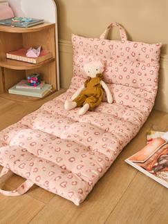 Linnengoed en decoratie-Decoratie-Vloermatras, kussen-Vloermatras met luipaardprint en handvatten