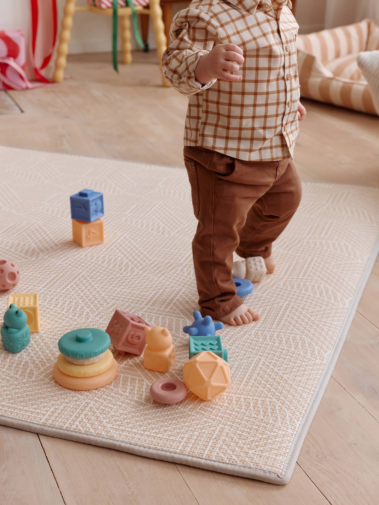 Grote schuimmat beige