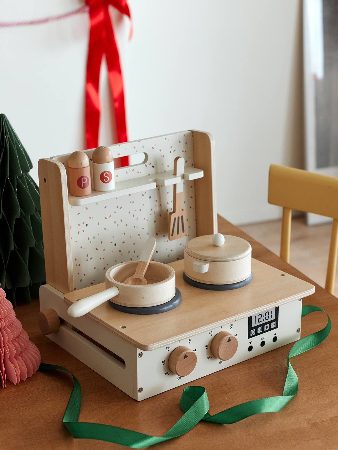 Houten keukentje ecru