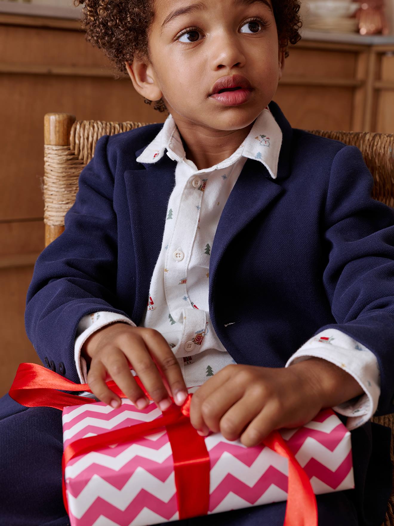 Jas Blazer Jongen marineblauw