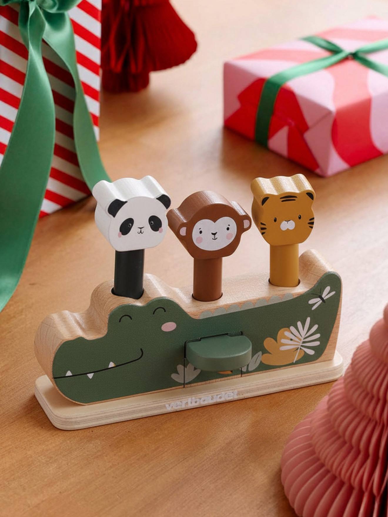 TANZANIE 3-in-1 jungle pop-up van FSC®-hout groen