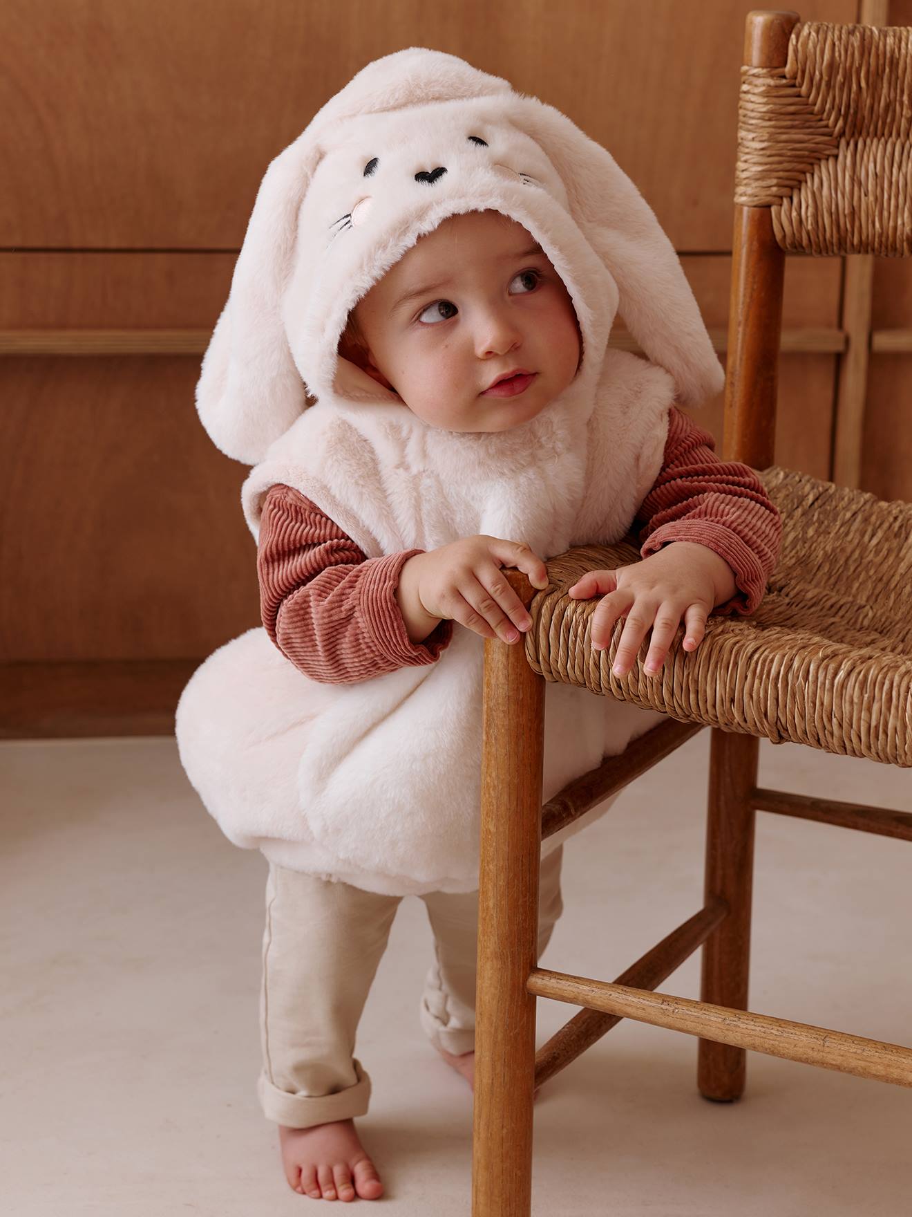 Vermomming voor baby's konijn wit