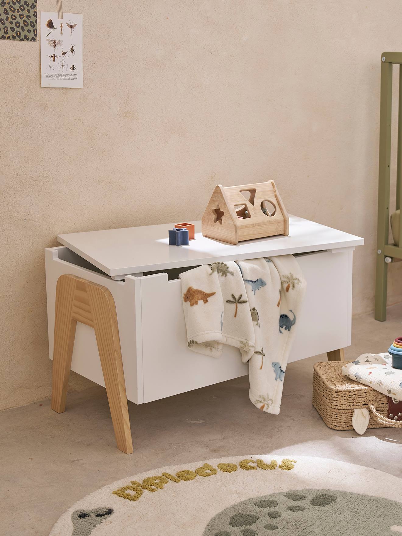 Speelgoedkoffer RETRO wit