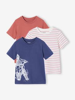 Jongens-T-shirt, poloshirt, souspull-T-shirt-Set van 3 T-shirt met korte mouwen