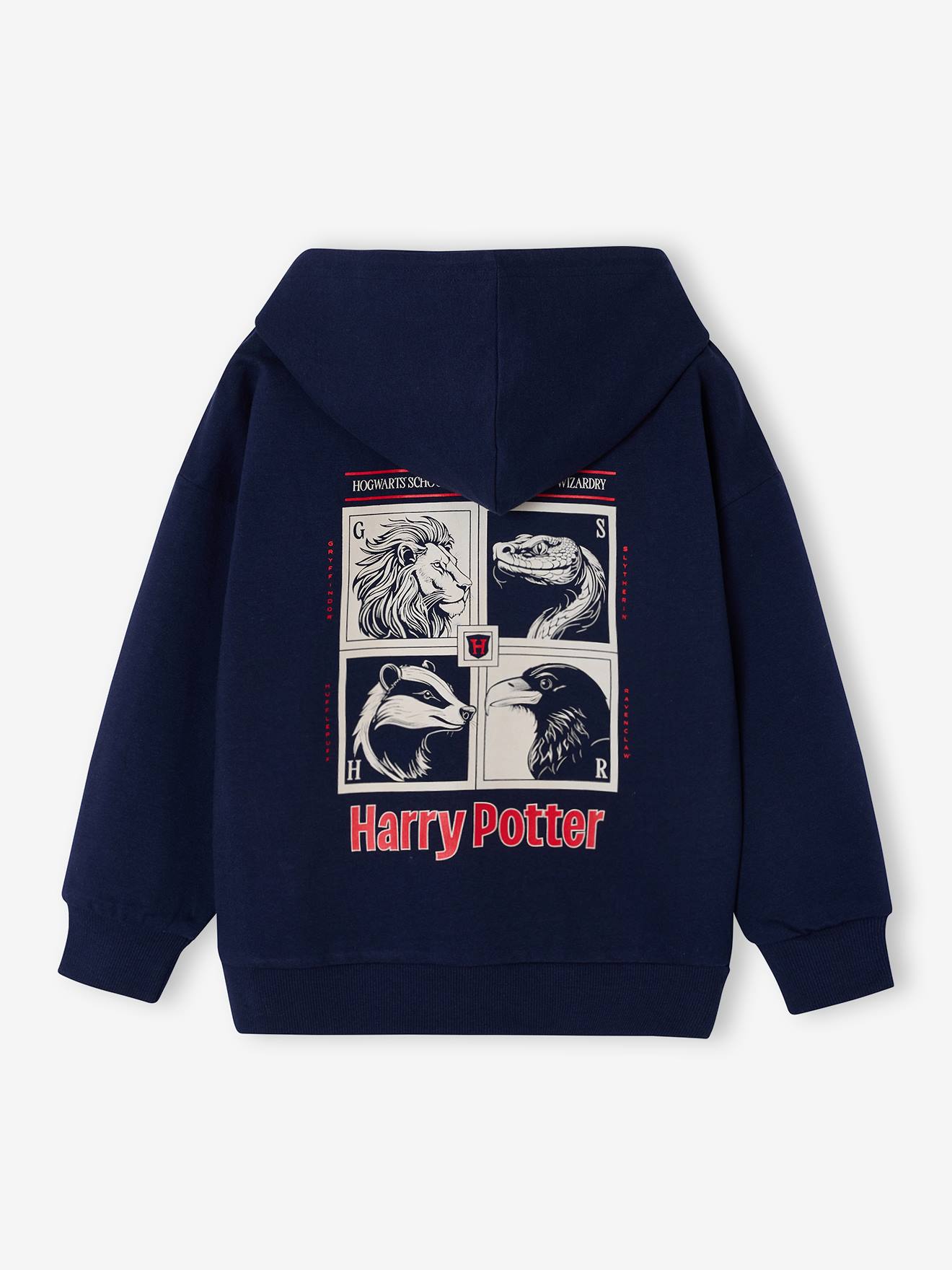 Sweater met capuchon jongen HARRY POTTER marineblauw