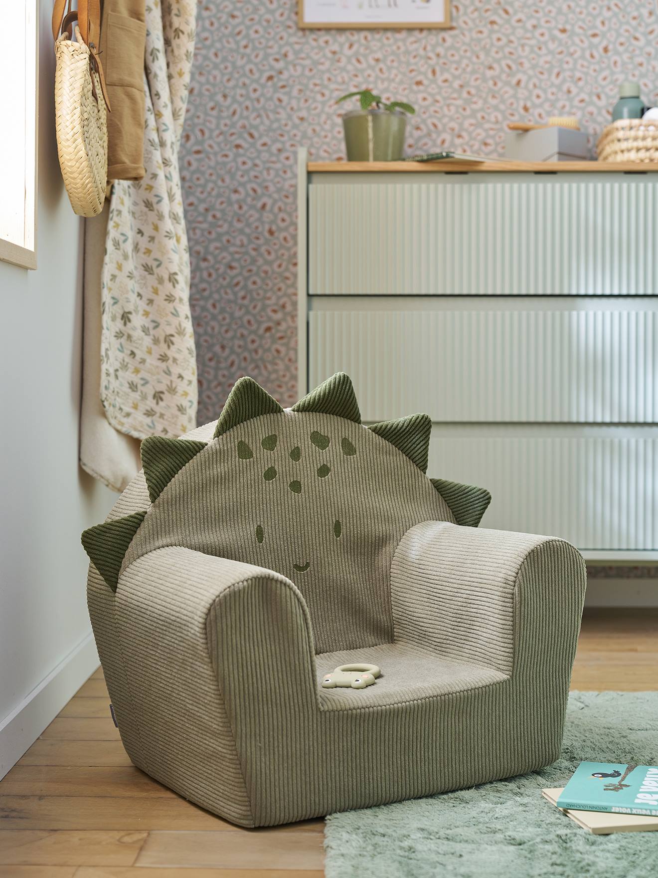 Dinosaure schuim zetel - aanpasbaar groen