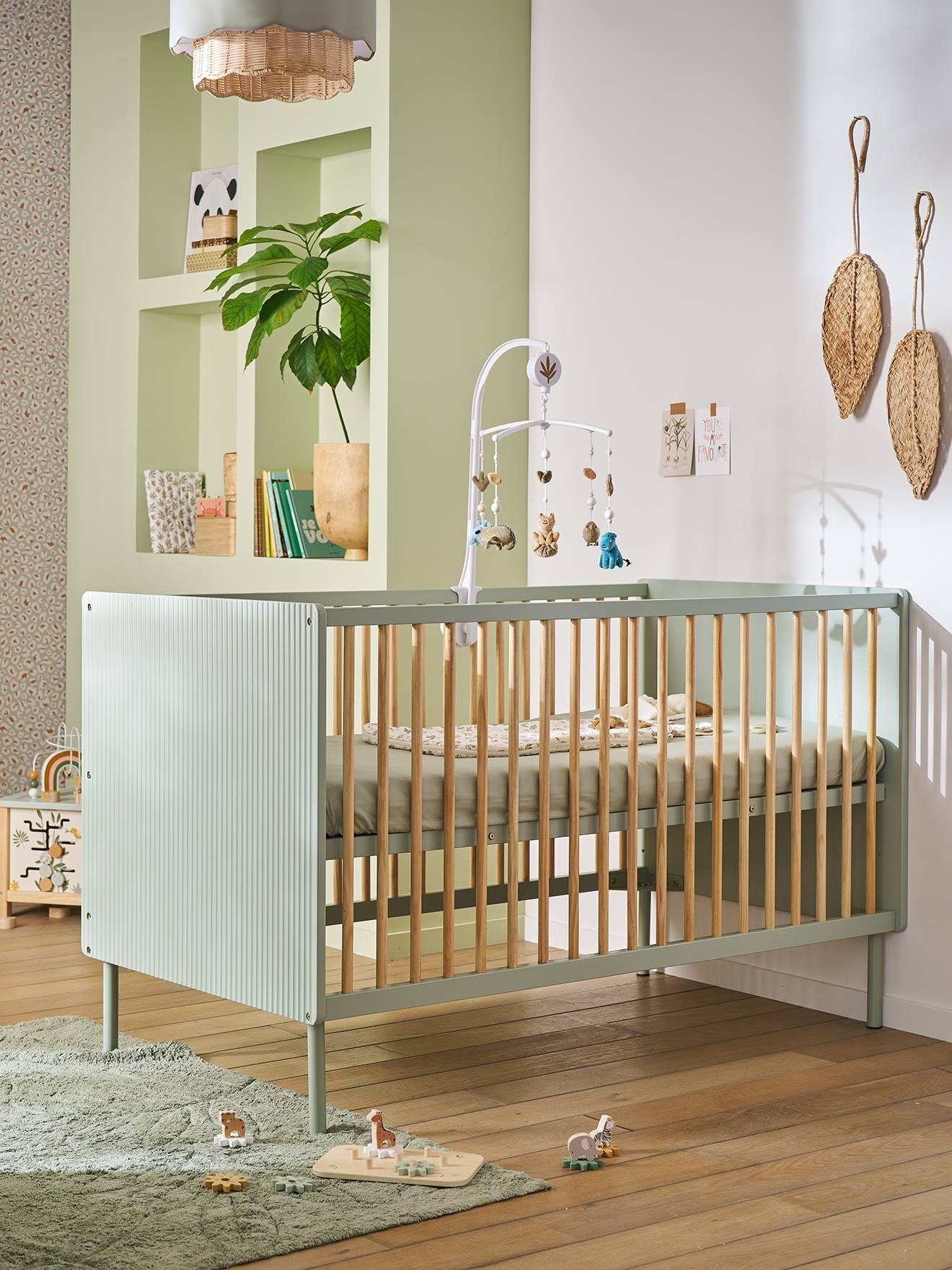 Evolutief babybed 70x140 groen