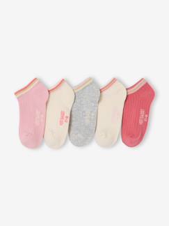 Set van 5 paar meisjessokken in geribd tricot  - vertbaudet enfant