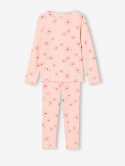 Bloemen pyjama voor meisjes  - vertbaudet enfant