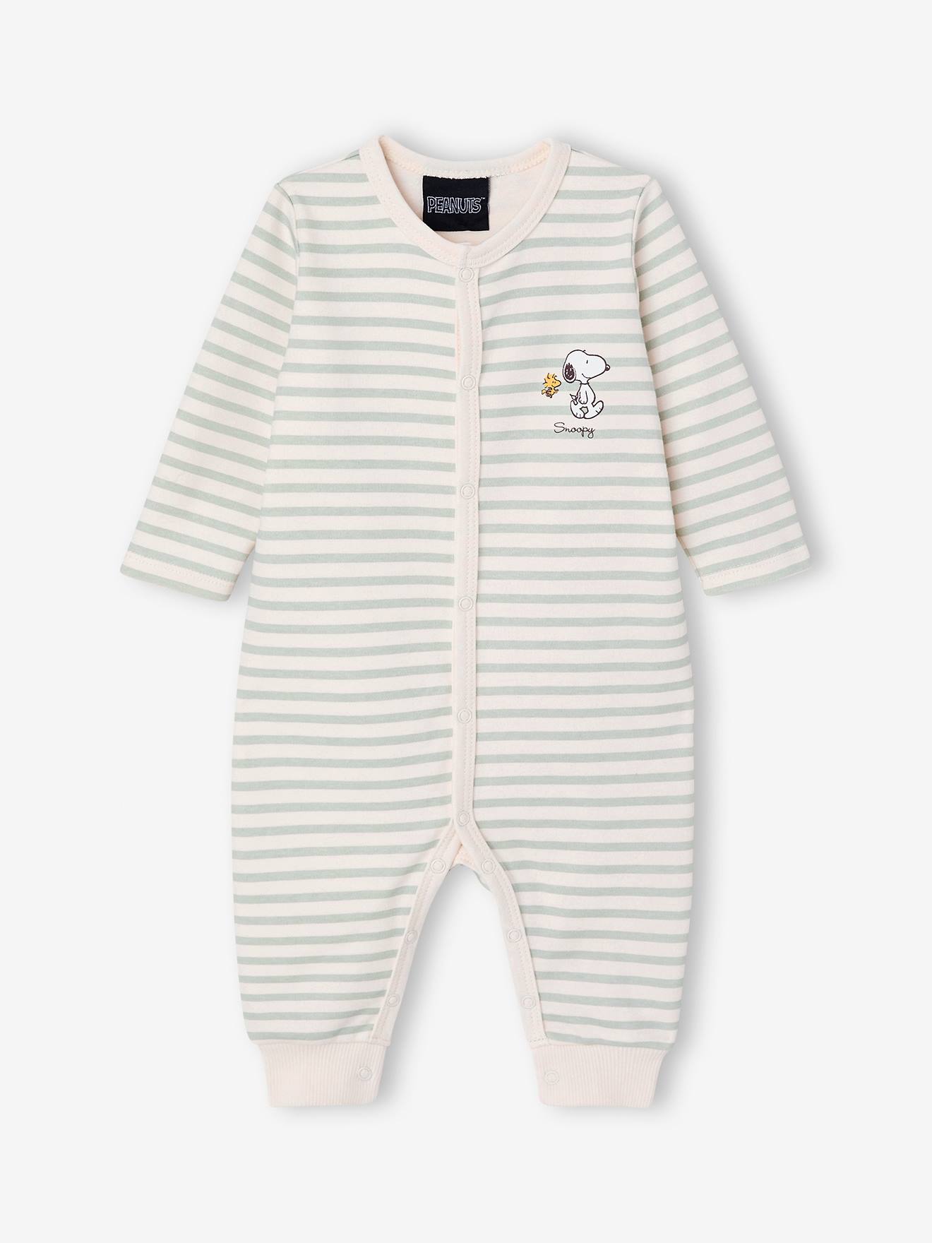 Babyslaappakje SNOOPY groen, gestreept
