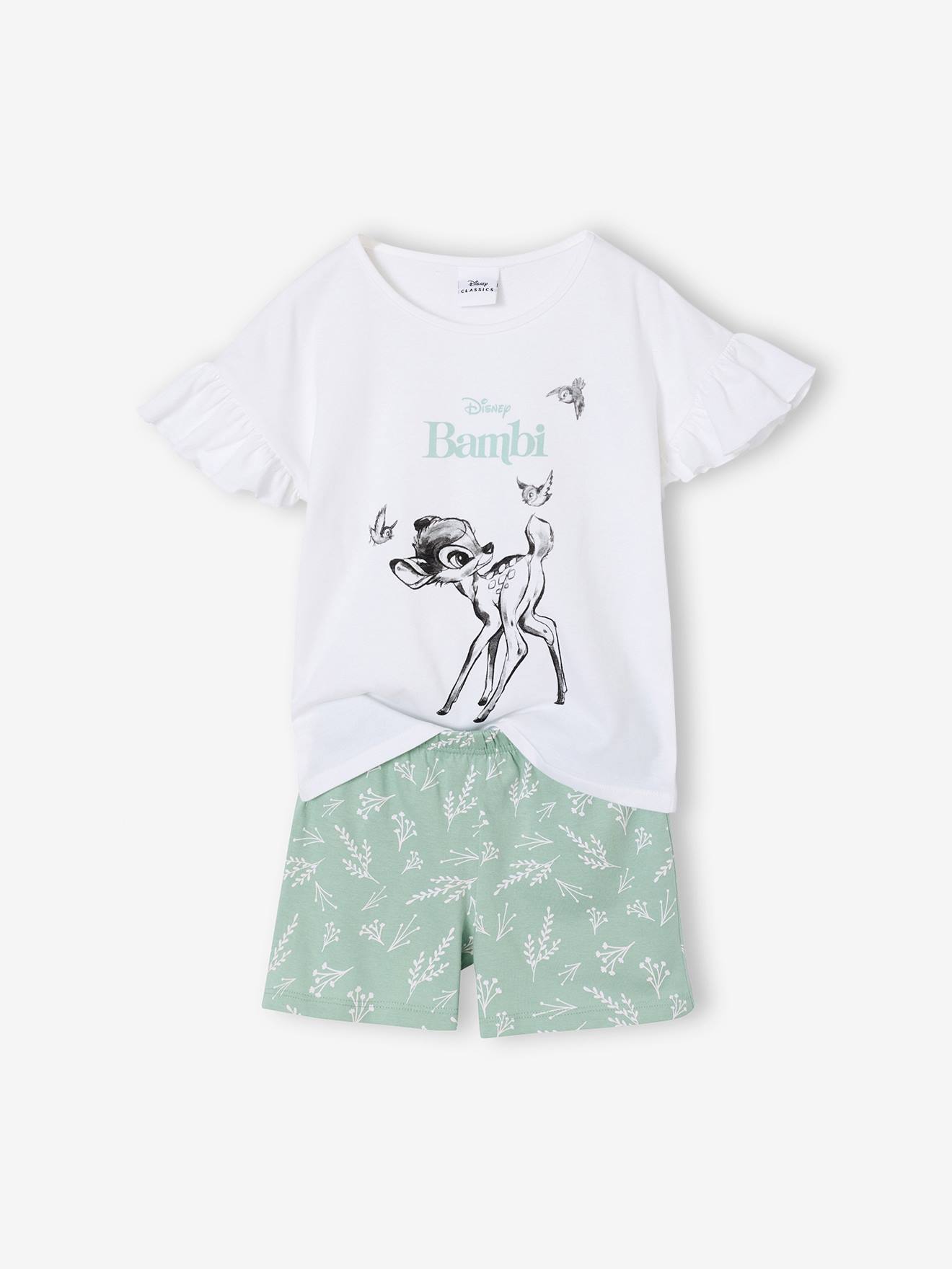Pyjamashort meisjes DISNEY ANIMALS grijsblauw