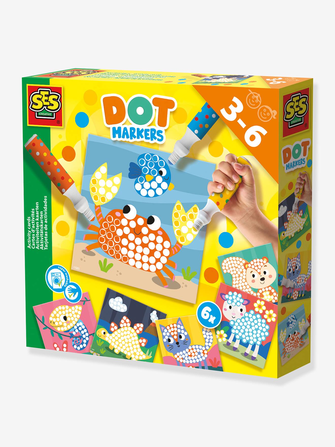 Puntmarkeerders met activiteitenkaarten SES Creative meerkleurig