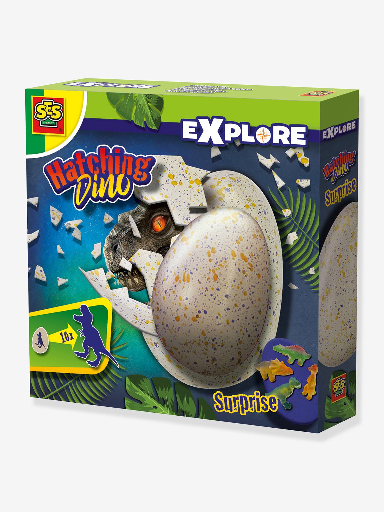 Ei om uit te broeden met Dino SES Creative verrassing meerkleurig