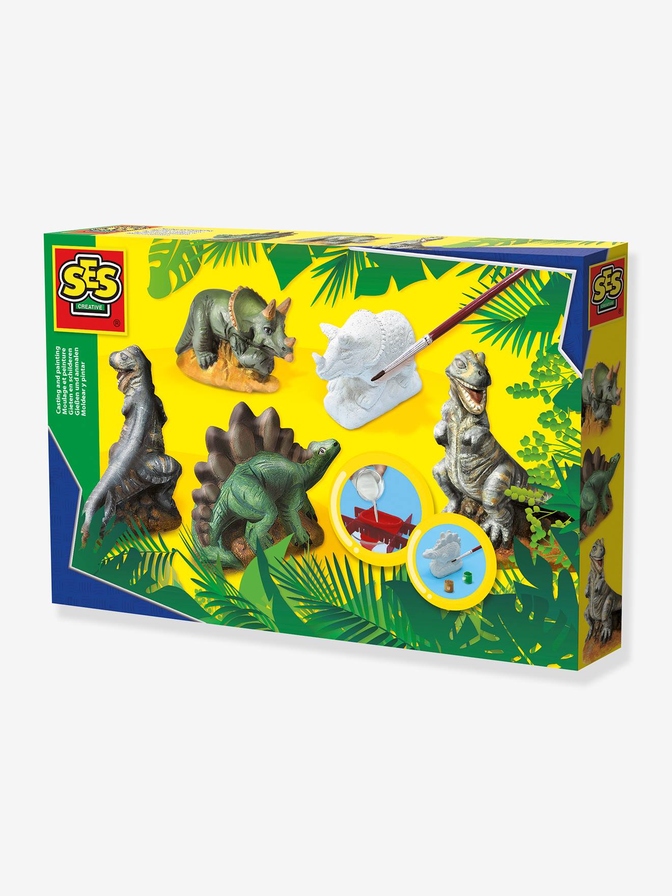 Creëer en schilder 3D-dinosaurussen SES Creative meerkleurig