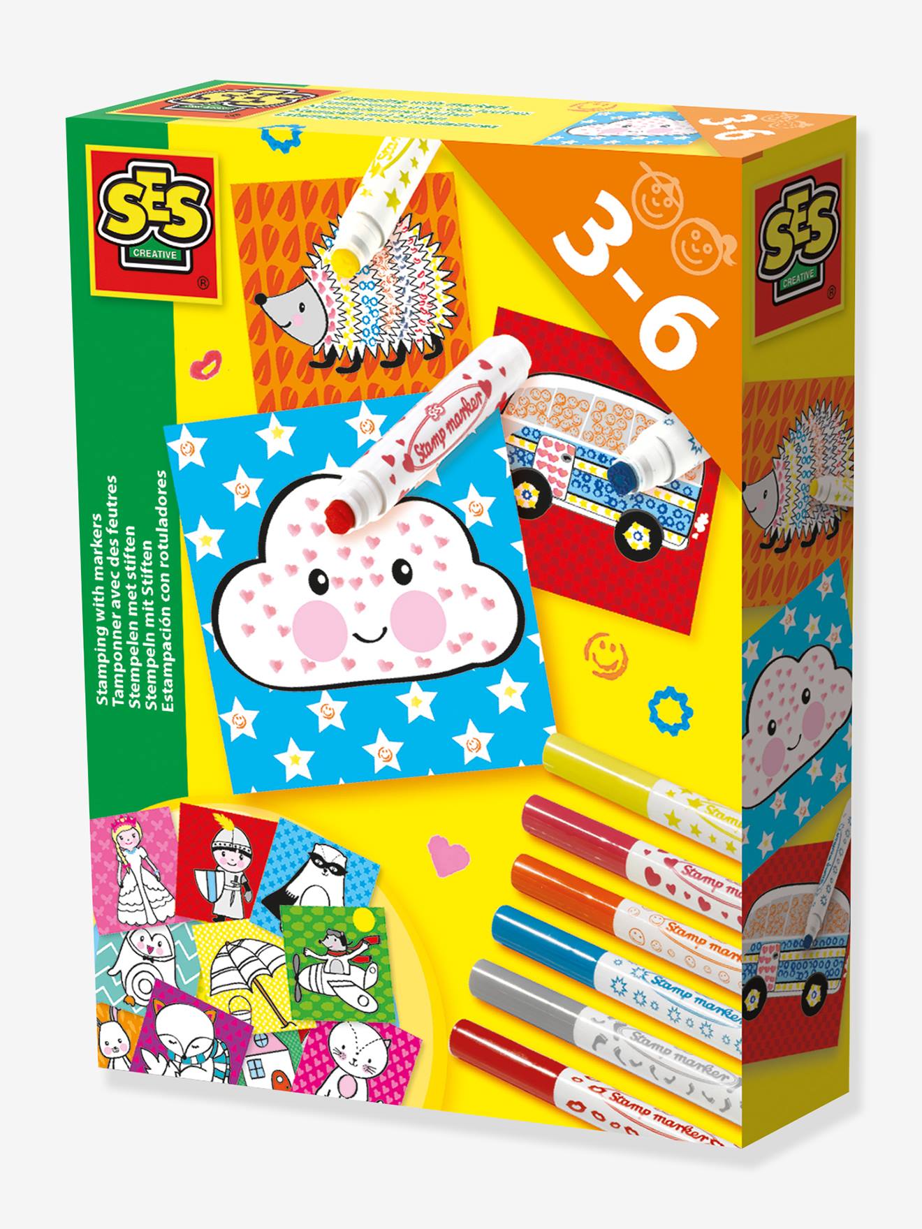 Set van SES Creative stempelstiften meerkleurig