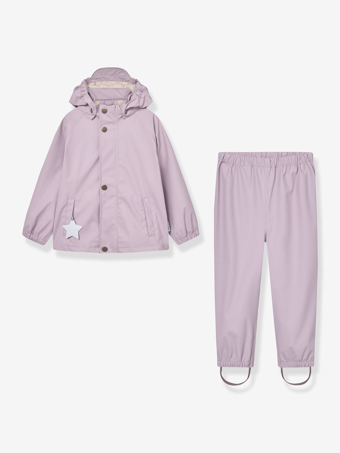 Regenset met jas en broek kind MATREINAR MINI A TURE zachtpaars