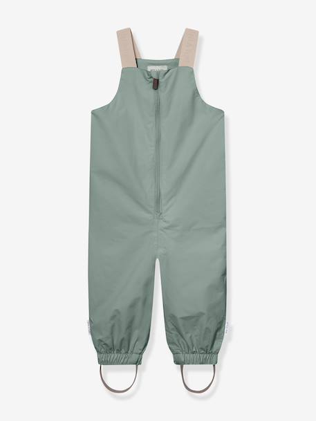 Waterdichte salopet baby MATWALENTAYA MINI A TURE donkerblauw+saliegroen+terracottategel - vertbaudet enfant 