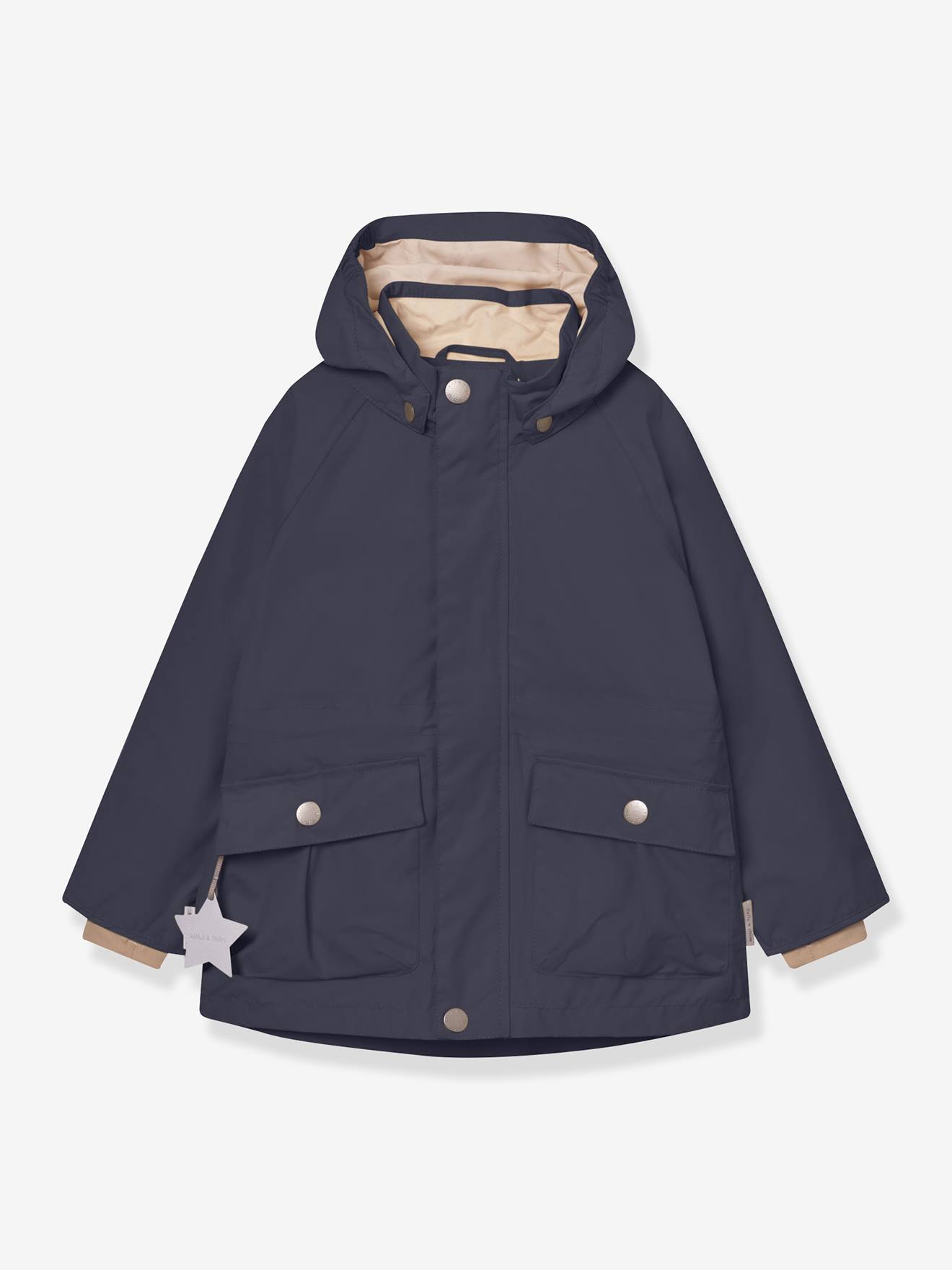 Meisjesparka voor het tussenseizoen MATALLURE MINI A TURE marineblauw