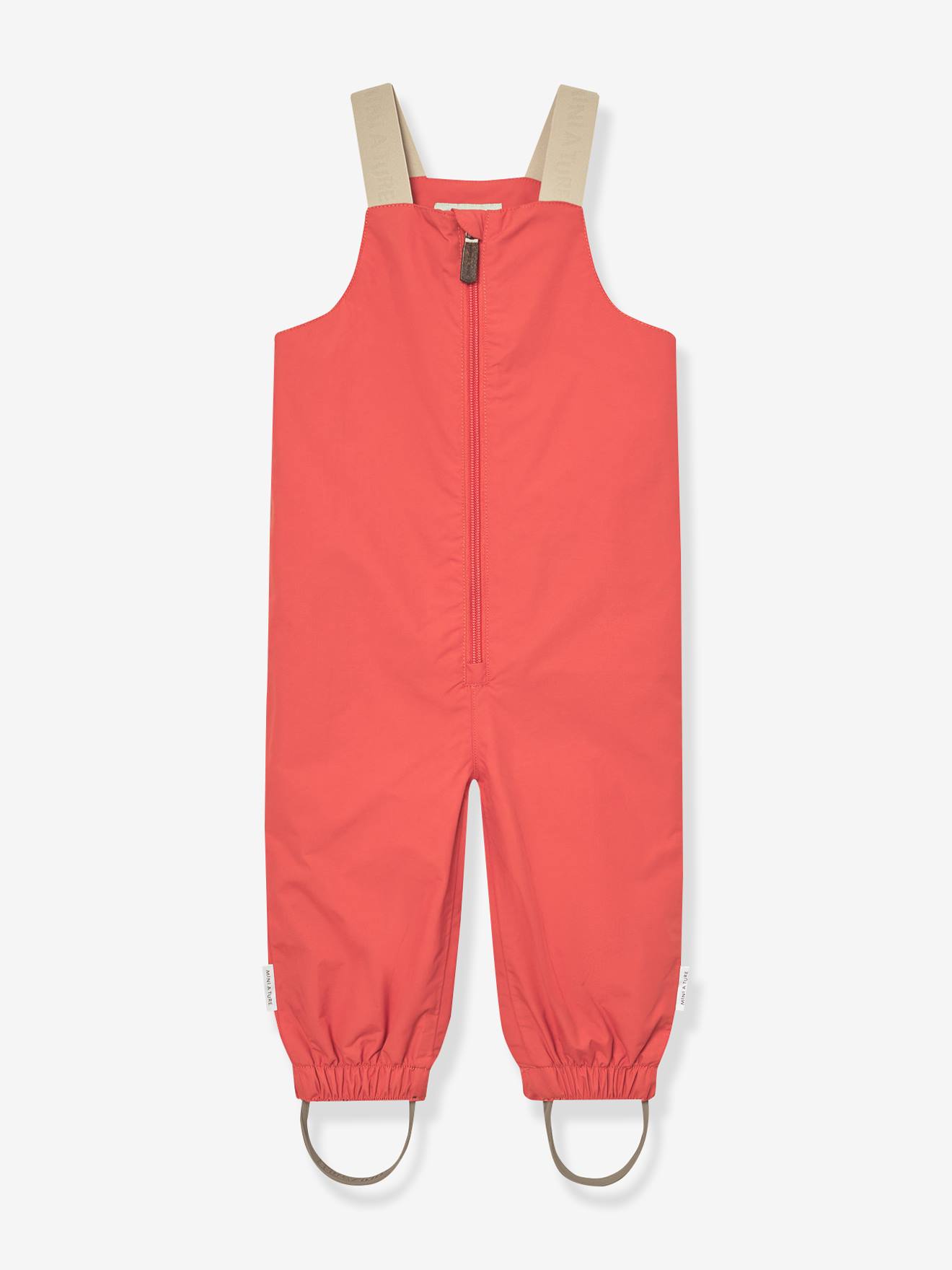 Waterdichte salopet baby MATWALENTAYA MINI A TURE terracottategel