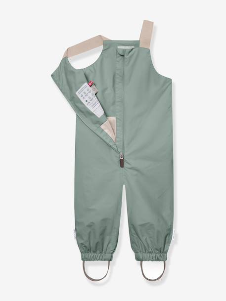 Waterdichte salopet baby MATWALENTAYA MINI A TURE donkerblauw+saliegroen+terracottategel - vertbaudet enfant 