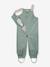 Waterdichte salopet baby MATWALENTAYA MINI A TURE donkerblauw+saliegroen+terracottategel - vertbaudet enfant 